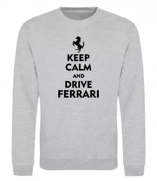 Світшот Drive Ferrari Сірий меланж фото