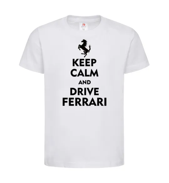 Дитяча футболка Drive Ferrari Білий фото