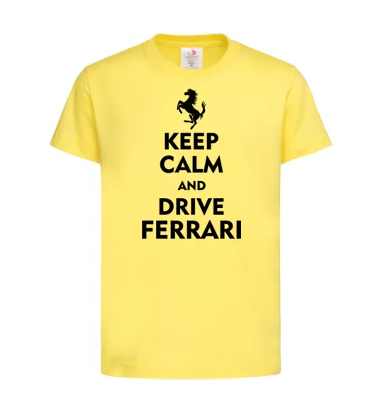 Дитяча футболка Drive Ferrari Лимонний фото