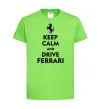 Дитяча футболка Drive Ferrari Лаймовий фото