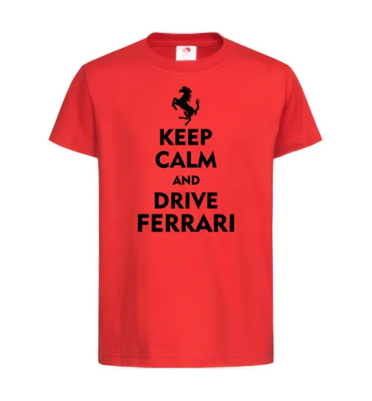 Дитяча футболка Drive Ferrari Червоний фото