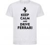 Детская футболка Drive Ferrari Белый фото