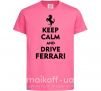 Дитяча футболка Drive Ferrari Яскраво-рожевий фото