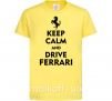 Детская футболка Drive Ferrari Лимонный фото