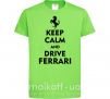 Детская футболка Drive Ferrari Лаймовый фото