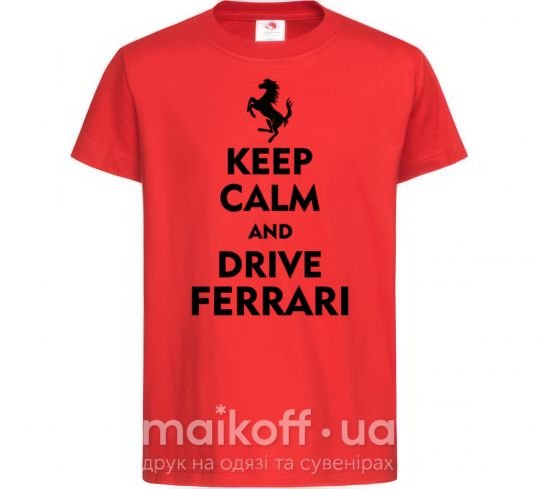 Дитяча футболка Drive Ferrari Червоний фото