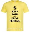 Чоловіча футболка Drive Ferrari Лимонний фото