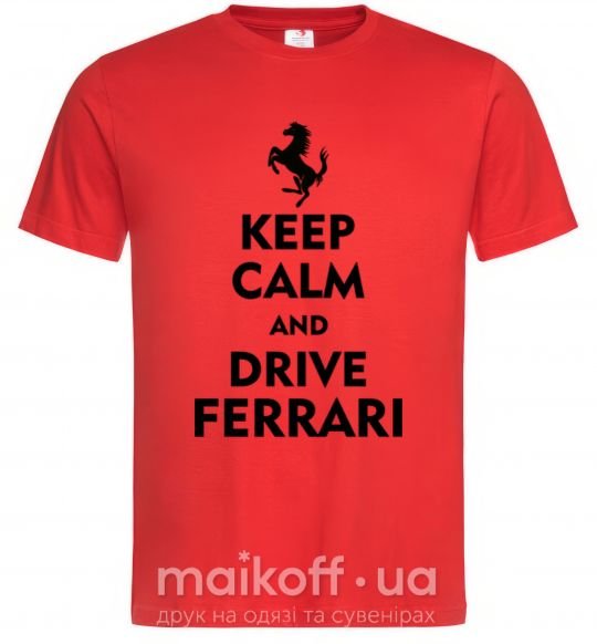 Чоловіча футболка Drive Ferrari Червоний фото