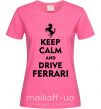 Женская футболка Drive Ferrari Ярко-розовый фото
