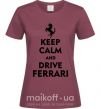 Женская футболка Drive Ferrari Бордовый фото