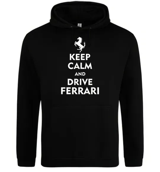 Мужская толстовка (худи) Drive Ferrari Черный фото