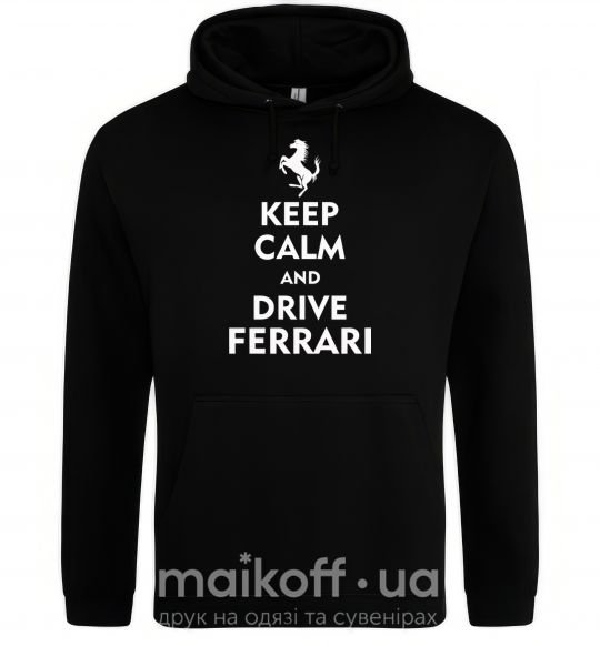 Женская толстовка (худи) Drive Ferrari Черный фото
