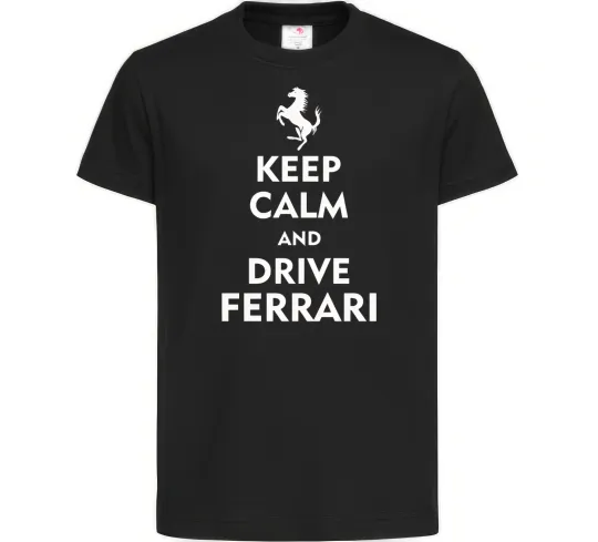 Дитяча футболка Drive Ferrari Чорний фото