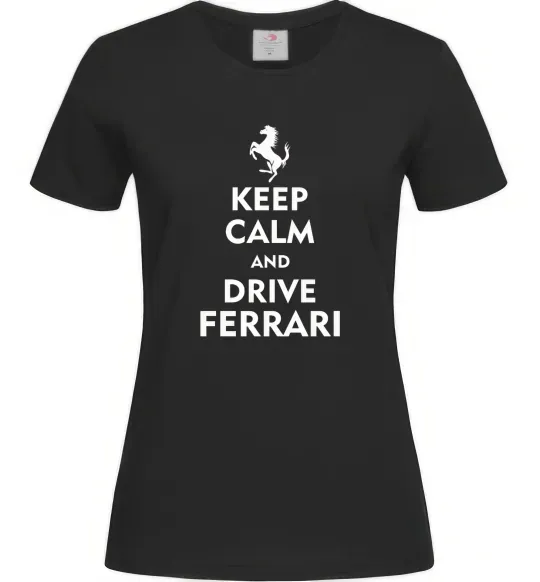 Жіноча футболка Drive Ferrari Чорний фото