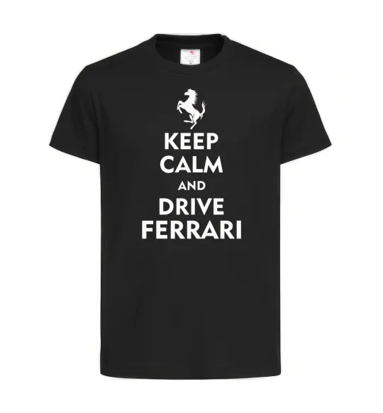 Дитяча футболка Drive Ferrari Чорний фото