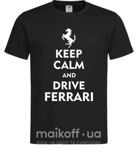 Чоловіча футболка Drive Ferrari Чорний фото
