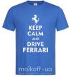Чоловіча футболка Drive Ferrari Яскраво-синій фото