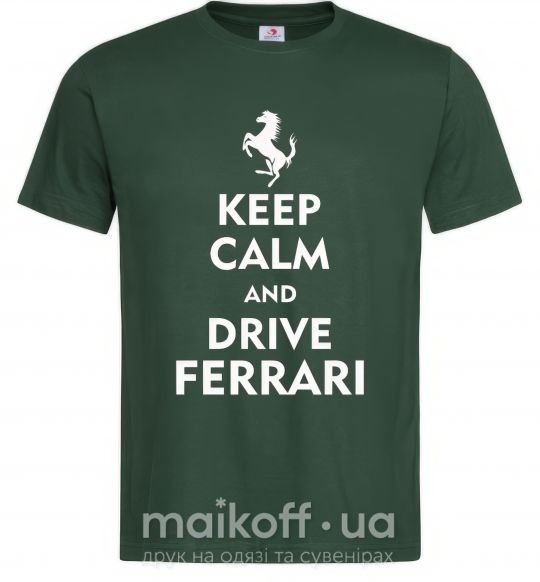 Чоловіча футболка Drive Ferrari Темно-зелений фото
