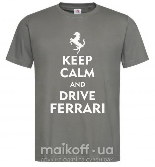 Чоловіча футболка Drive Ferrari Графіт фото