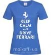Жіноча футболка Drive Ferrari Яскраво-синій фото