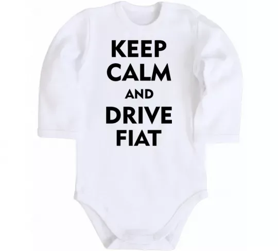 Детский боди Drive Fiat Белый фото