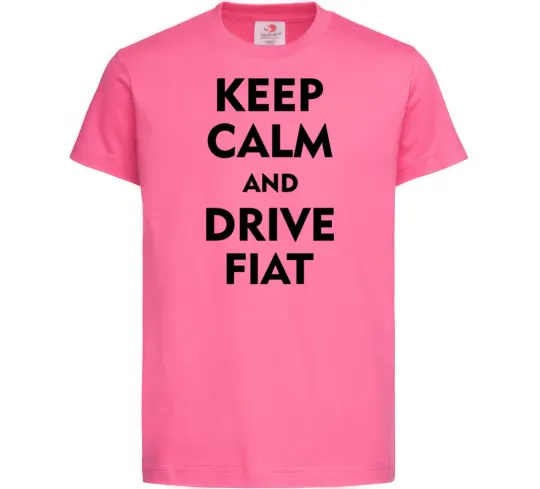 Дитяча футболка Drive Fiat Яскраво-рожевий фото