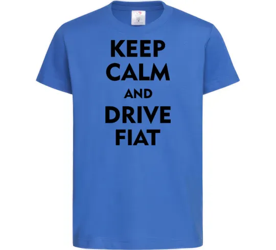 Дитяча футболка Drive Fiat Яскраво-синій фото