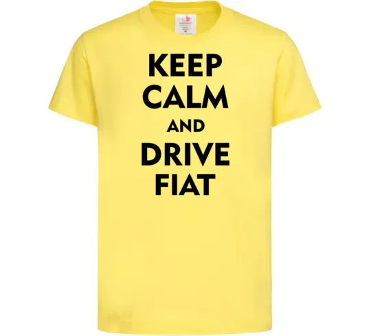 Дитяча футболка Drive Fiat Лимонний фото