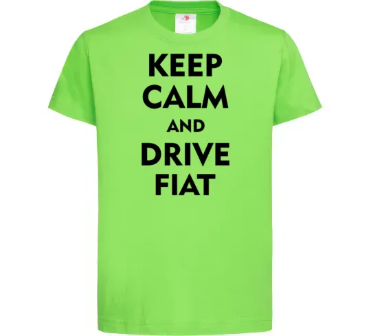 Дитяча футболка Drive Fiat Лаймовий фото