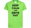 Дитяча футболка Drive Fiat Лаймовий Дитяча футболка Drive Fiat Лаймовий фото