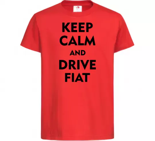 Дитяча футболка Drive Fiat Червоний фото