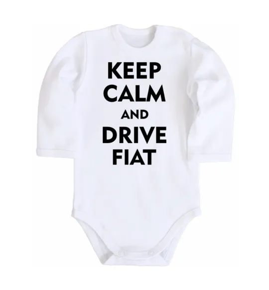Дитячий бодік Drive Fiat Білий фото