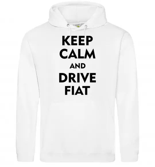 Чоловіча толстовка (худі) Drive Fiat Білий фото