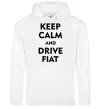 Чоловіча толстовка (худі) Drive Fiat Білий фото