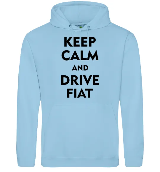 Мужская толстовка (худи) Drive Fiat Голубой фото