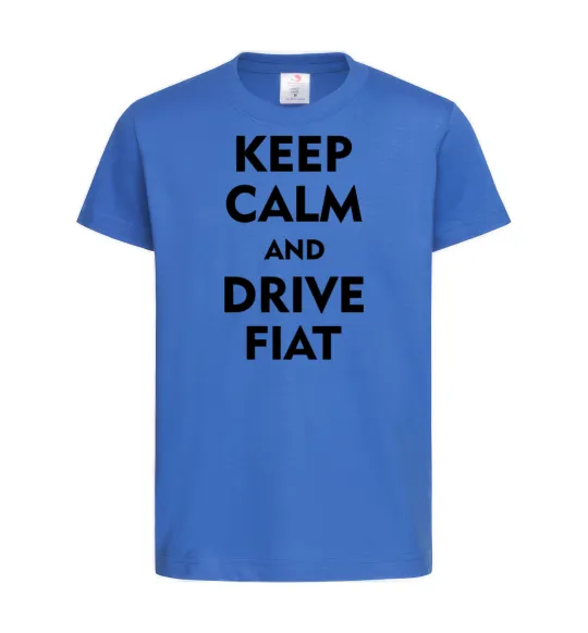 Детская футболка Drive Fiat Ярко-синий фото