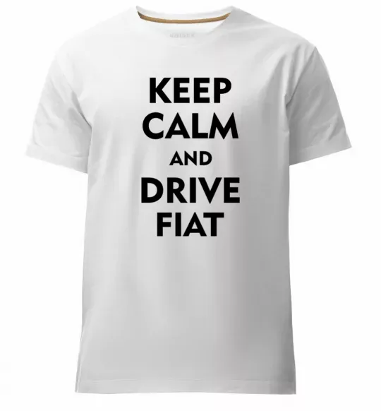 Мужская премиум футболка Drive Fiat Белый фото