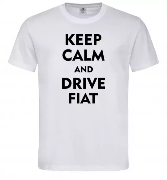 Чоловіча футболка Drive Fiat Білий фото
