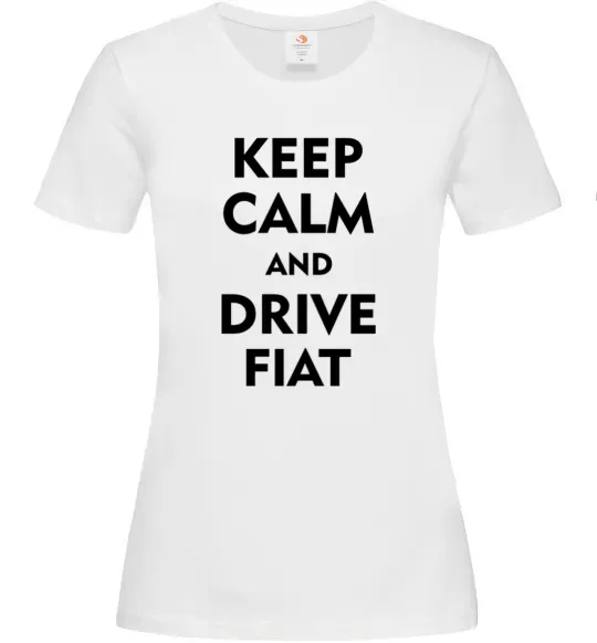 Женская футболка Drive Fiat Белый фото