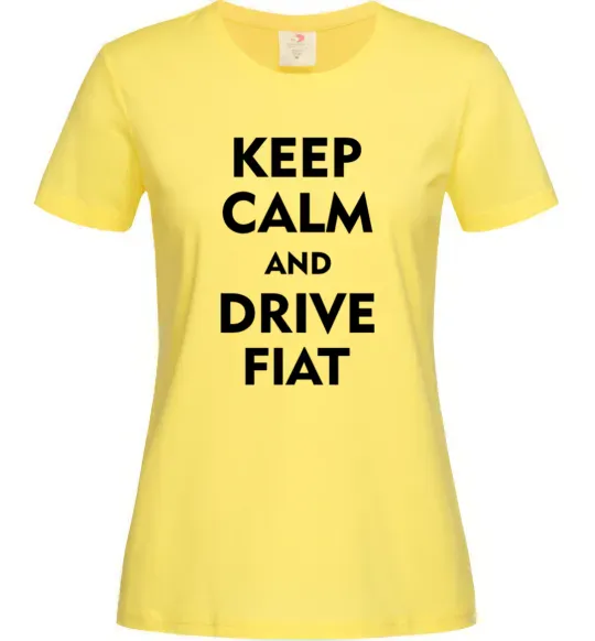 Женская футболка Drive Fiat Лимонный фото