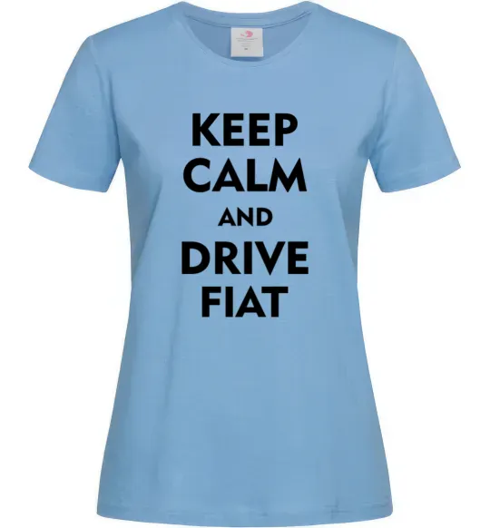 Женская футболка Drive Fiat Голубой фото