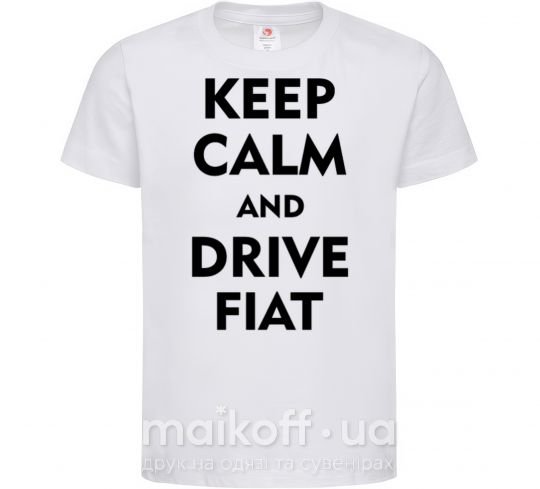 Детская футболка Drive Fiat Белый фото