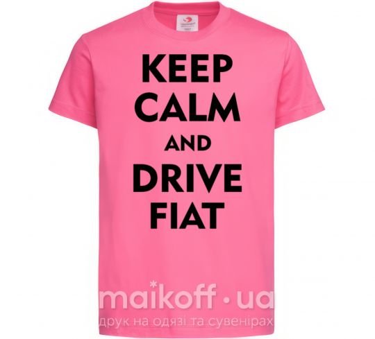 Дитяча футболка Drive Fiat Яскраво-рожевий фото