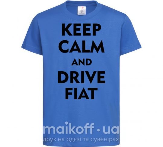 Дитяча футболка Drive Fiat Яскраво-синій фото