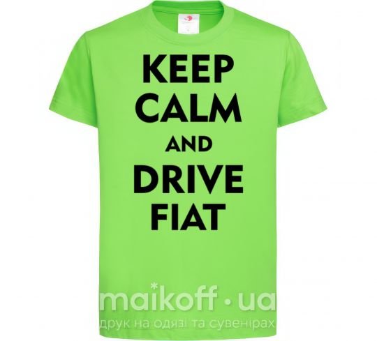 Дитяча футболка Drive Fiat Лаймовий фото