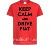 Детская футболка Drive Fiat Красный фото