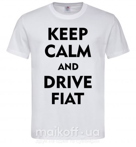 Чоловіча футболка Drive Fiat Білий фото