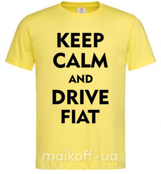 Чоловіча футболка Drive Fiat Лимонний фото