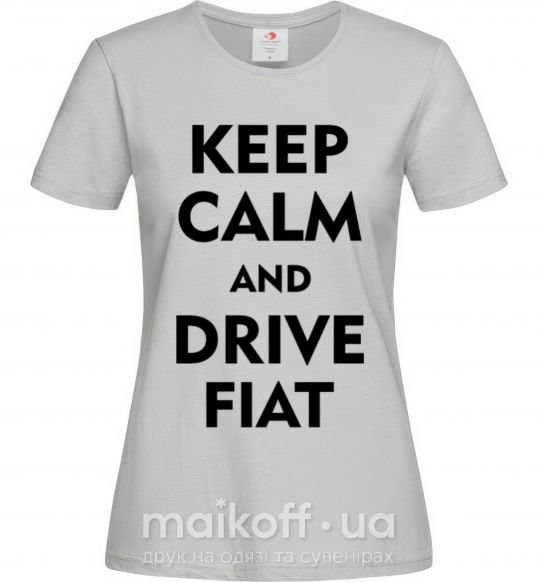 Жіноча футболка Drive Fiat Сірий фото