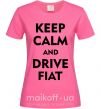 Женская футболка Drive Fiat Ярко-розовый фото
